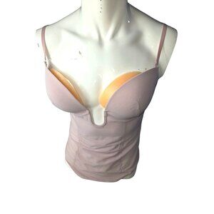 Pink Sheer Mesh Bodysuit With Underwire Cups & Adjustable Straps*Sissy*NWOT*L